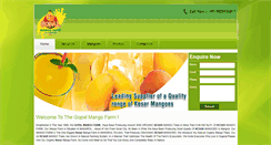 Desktop Screenshot of gopalmangofarm.com
